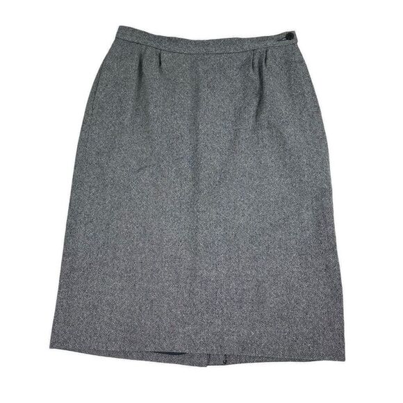 Vintage Pendleton Womens Virgin Wool Pencil Skirt size 10 Blue White - Picture 1 of 10